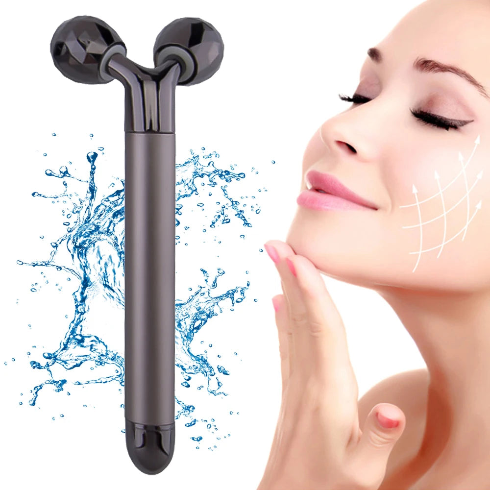 Electric Roller Beauty Bar Vibrating Facial Roller Massager Skin Care