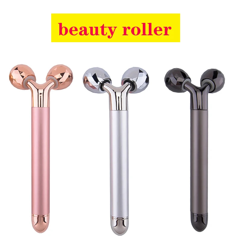 Electric Roller Beauty Bar Vibrating Facial Roller Massager Skin Care