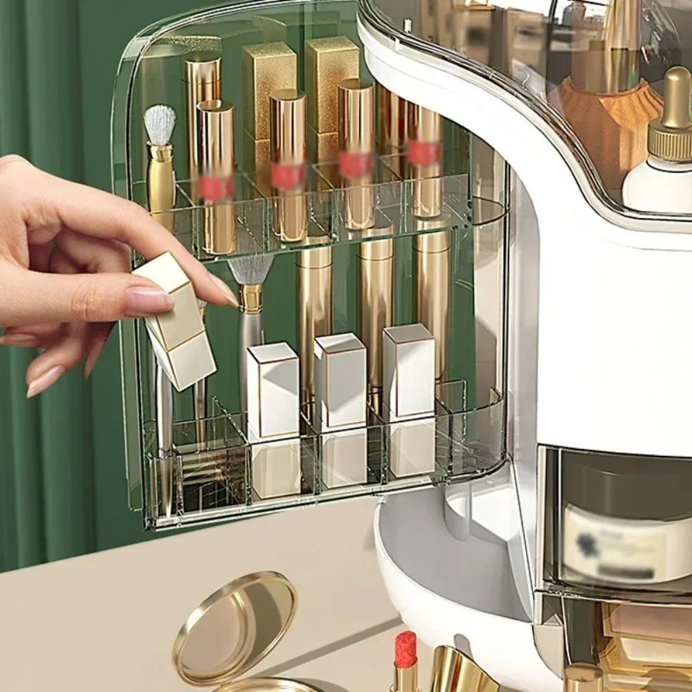 Desktop Makeup Organizer Transparent Jewelry Cosmetic Storage Box