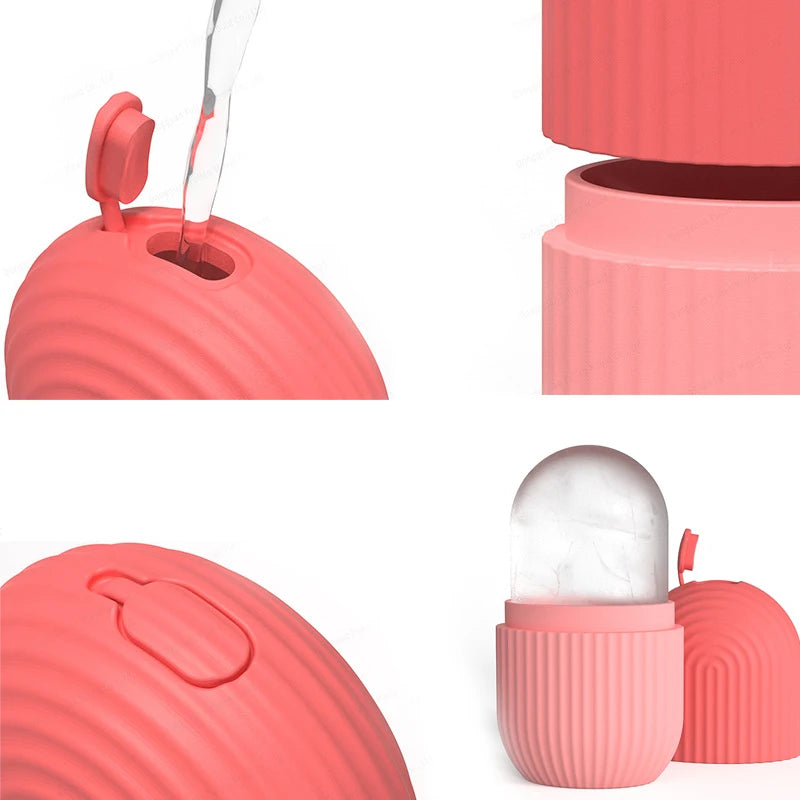 Silicone Ice Facial Roller Skin Care Beauty Lifting Contouring Tools