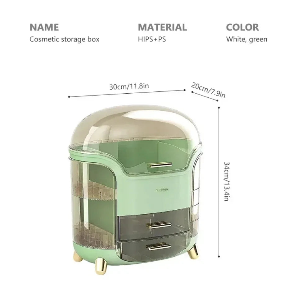 Desktop Makeup Organizer Transparent Jewelry Cosmetic Storage Box