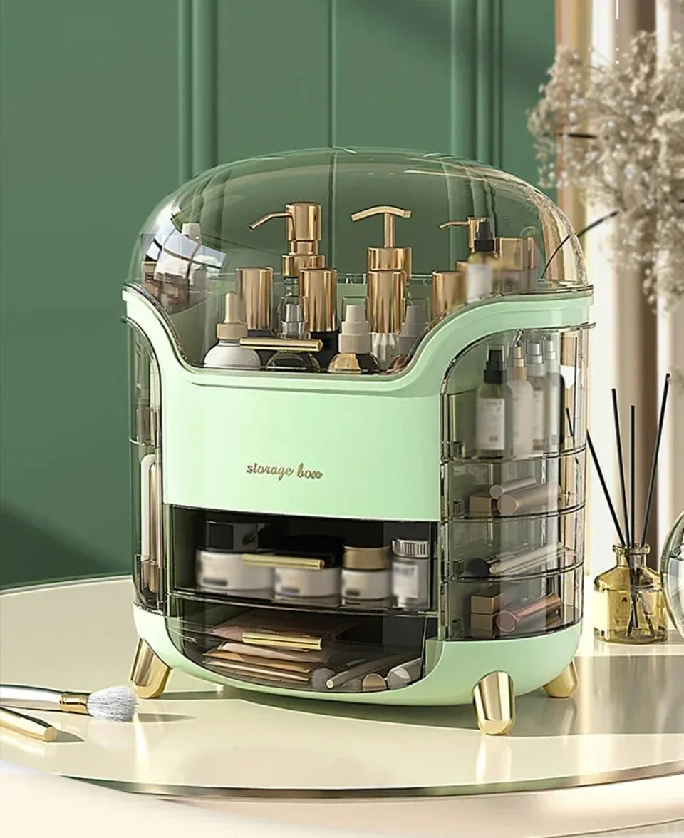Desktop Makeup Organizer Transparent Jewelry Cosmetic Storage Box