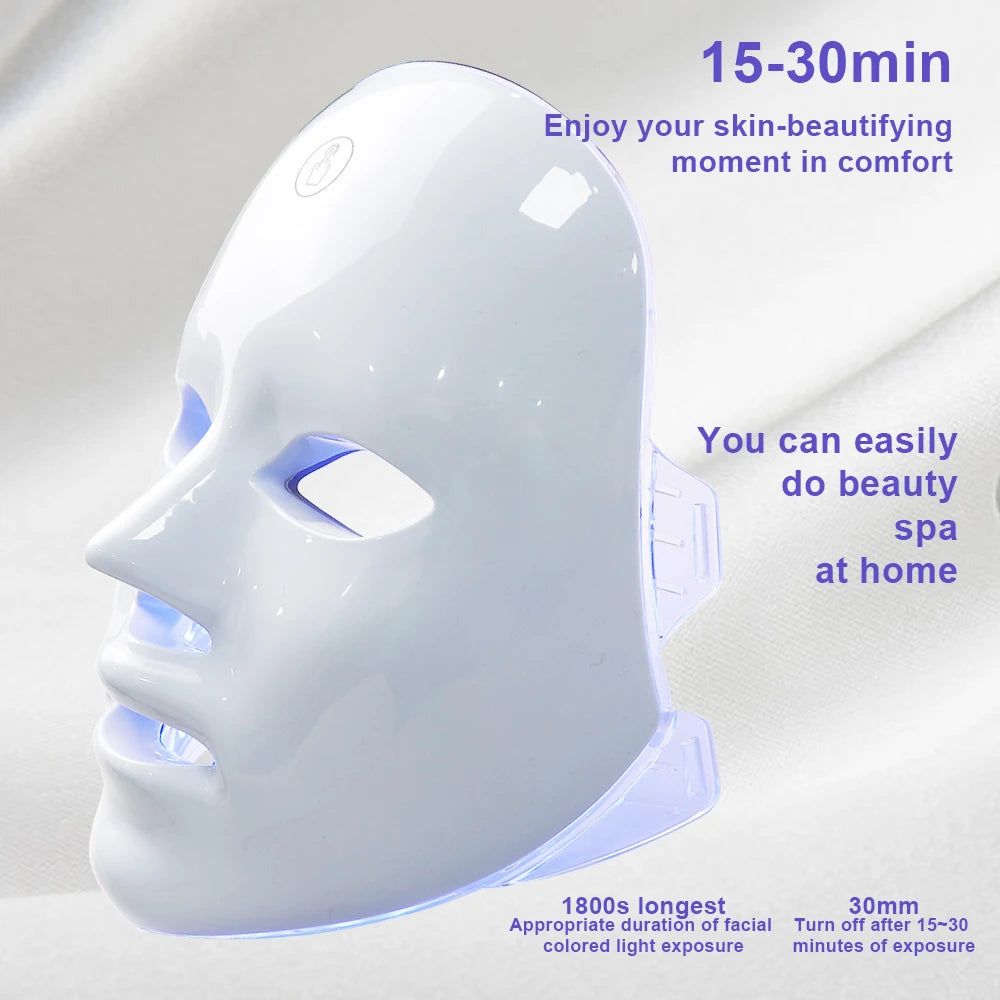 LED Facial Mask Therapy Face Skin Care Mask Anti Therapy Skin