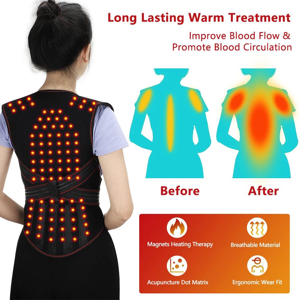 Magnet Heated Vest Magnetic Self-Heating Thermal Clothing