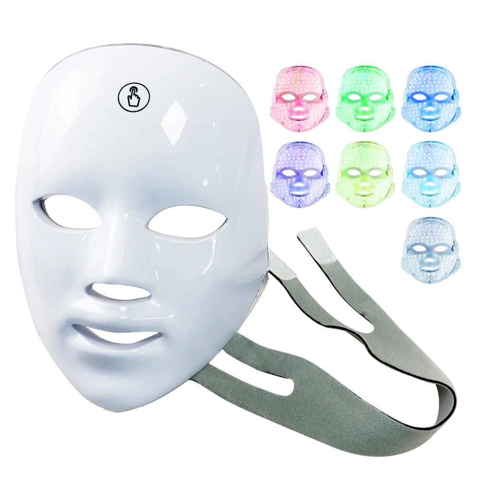 LED Facial Mask Therapy Face Skin Care Mask Anti Therapy Skin