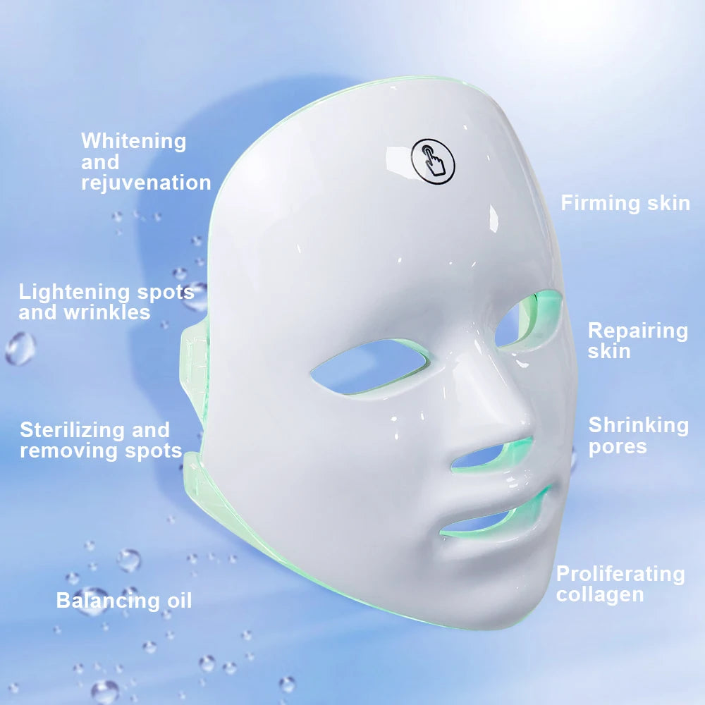 LED Facial Mask Therapy Face Skin Care Mask Anti Therapy Skin