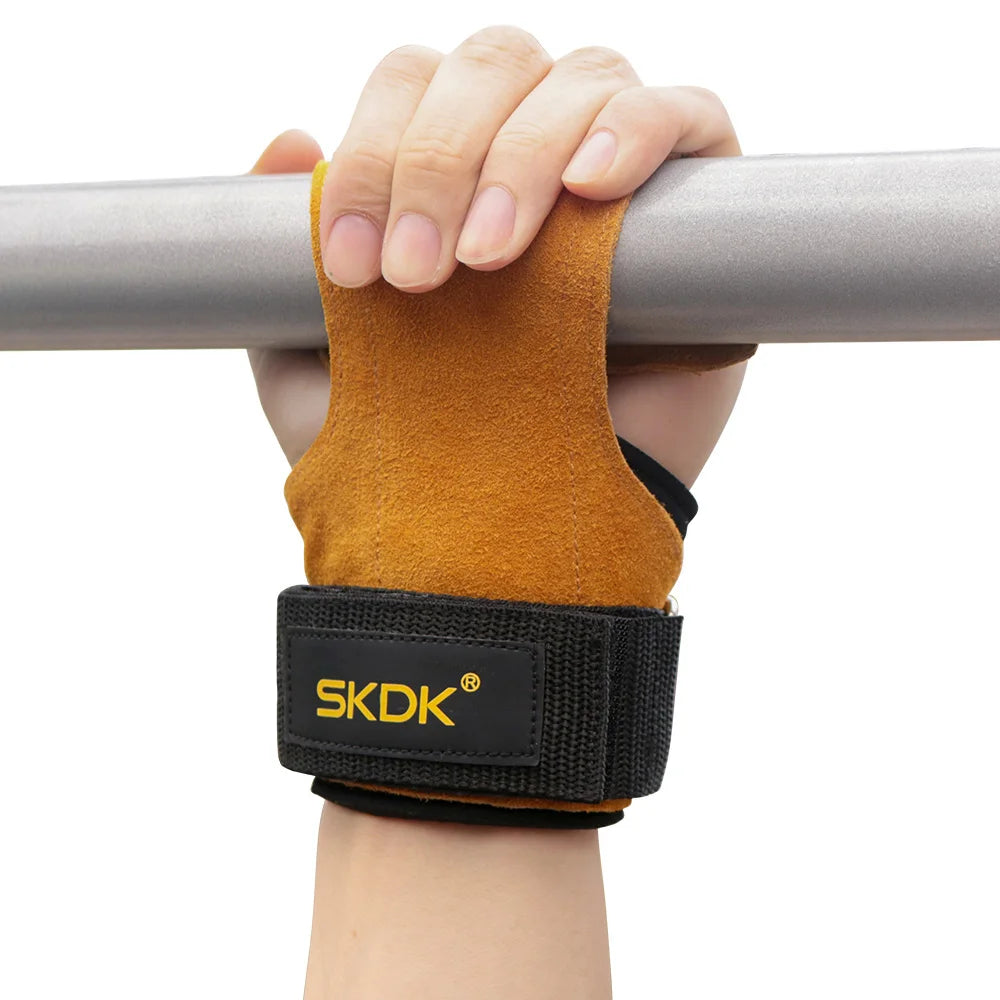 Gym For Men Women Cowhide Palm Guards Weightlifting Fitness
