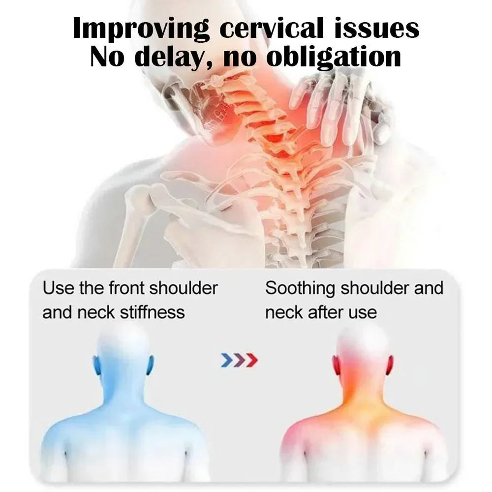 Electric Neck Massager Pillow Cervical Stretcher Heating Massage