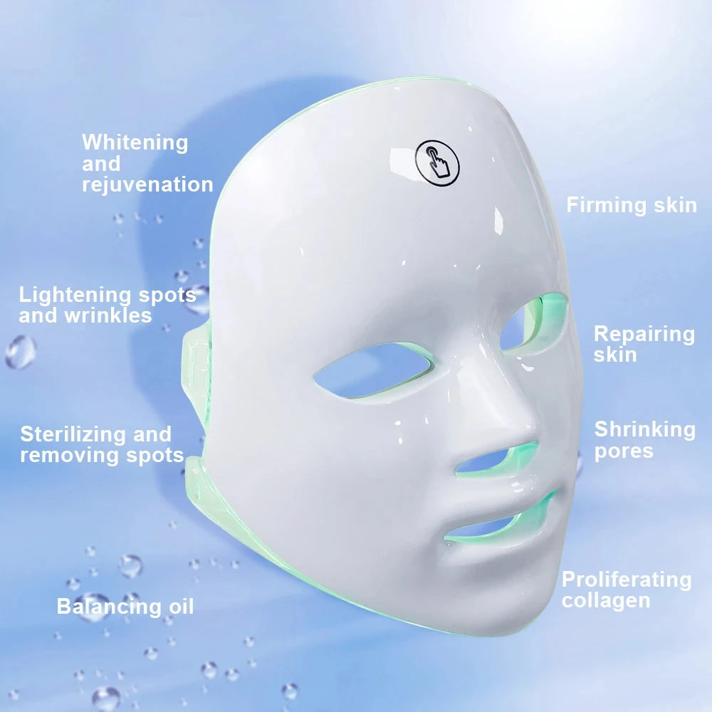 LED Facial Mask Therapy Face Skin Care Mask Anti Therapy Skin