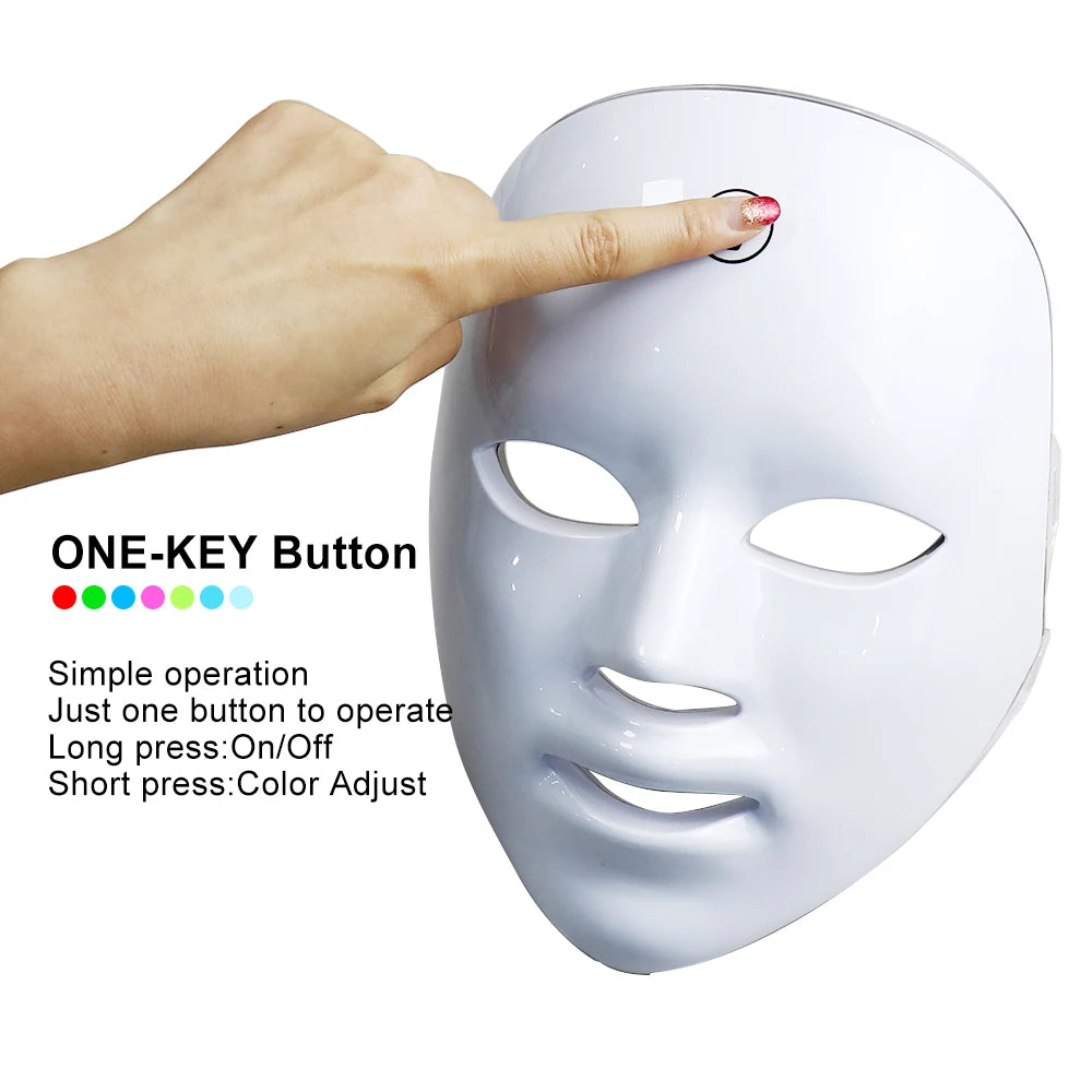 LED Facial Mask Therapy Face Skin Care Mask Anti Therapy Skin