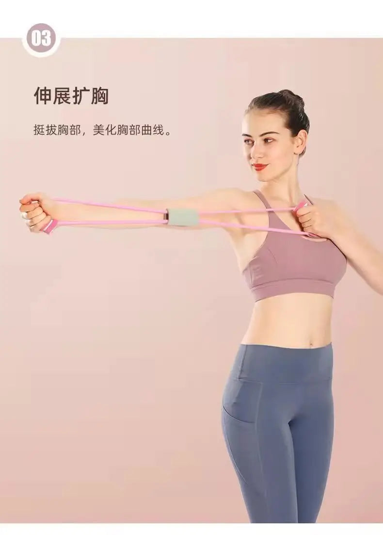 Rubber Pull Rope Training and Exercise Gym Equipment for Women
