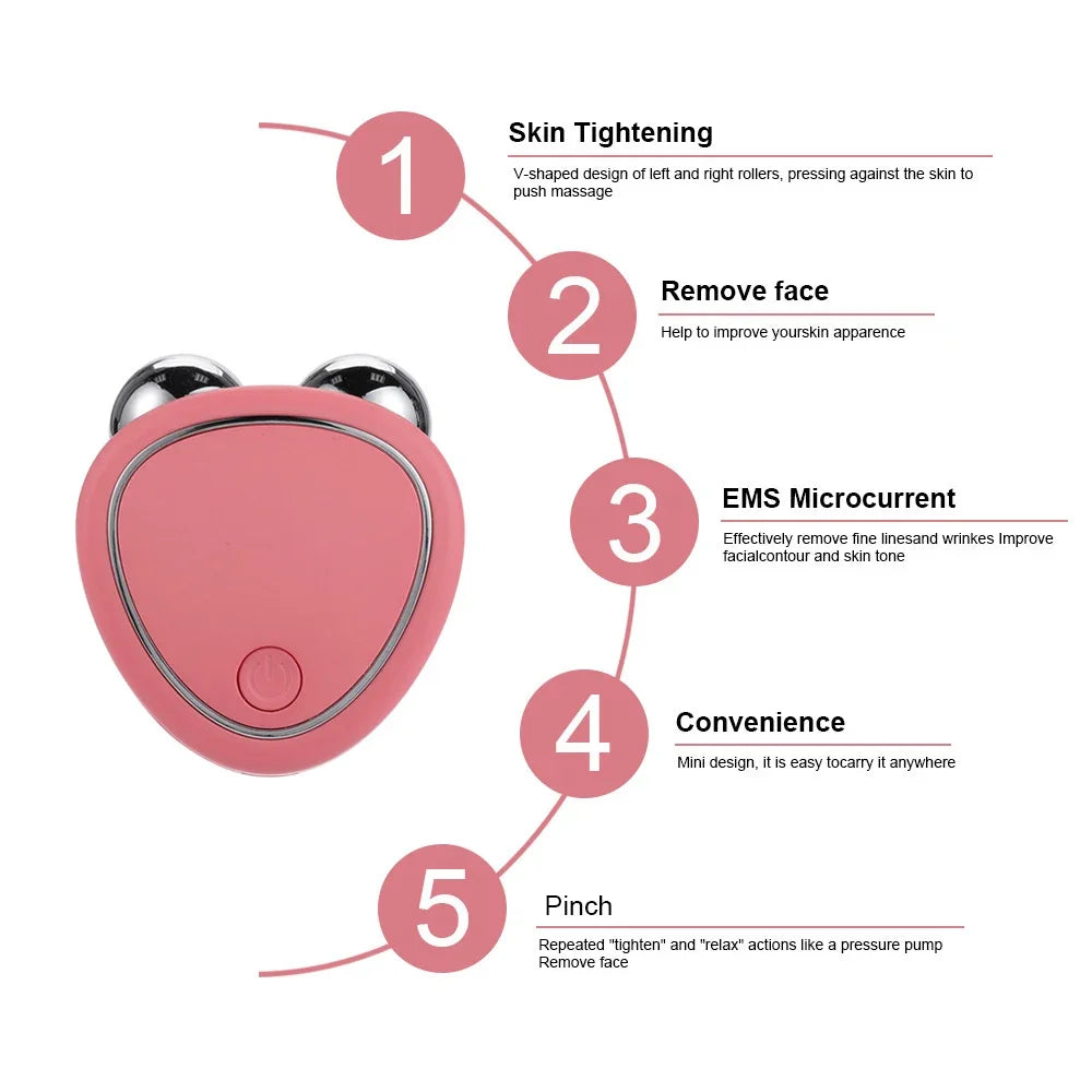 Facial Electric Face Lifting Roller Massager Face Skin Beauty Care