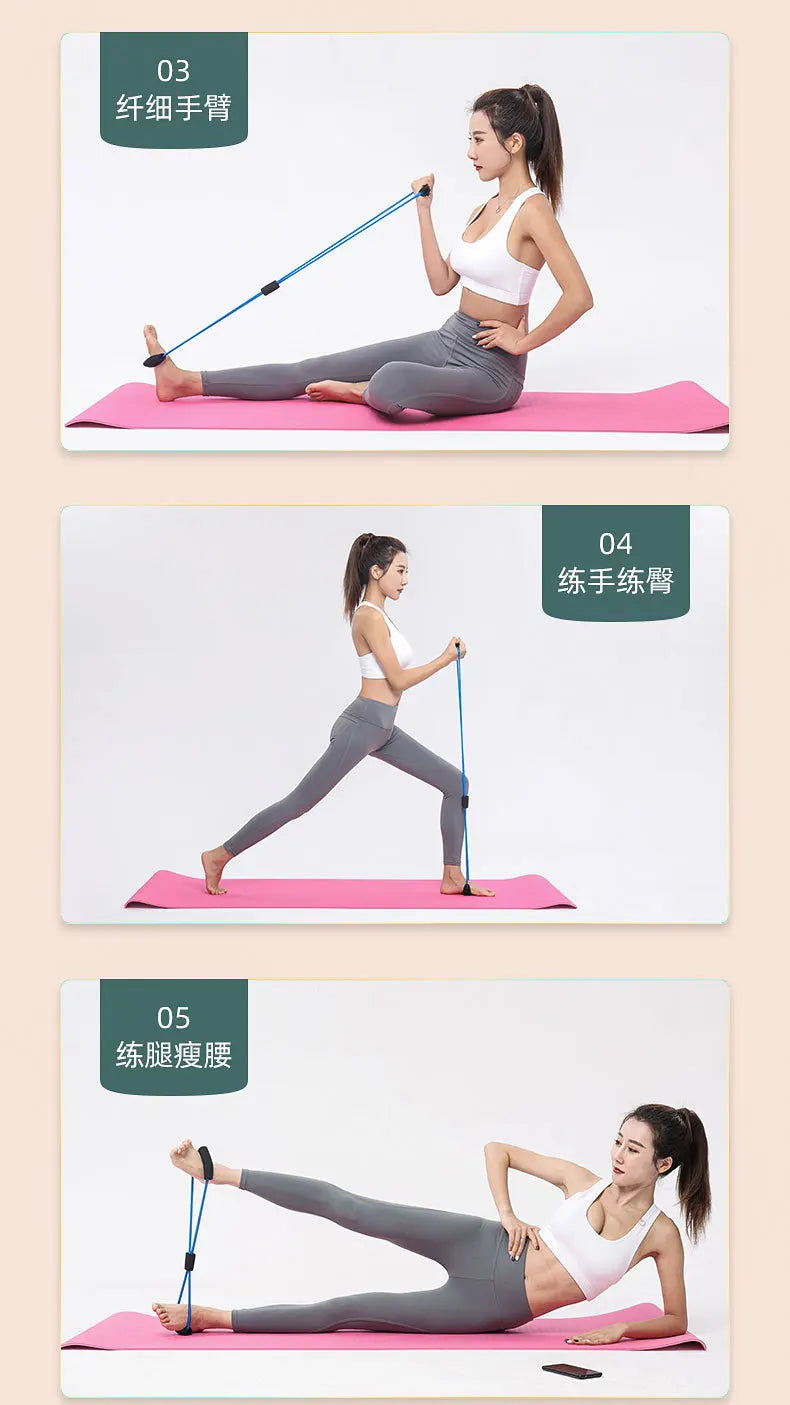 Rubber Pull Rope Training and Exercise Gym Equipment for Women