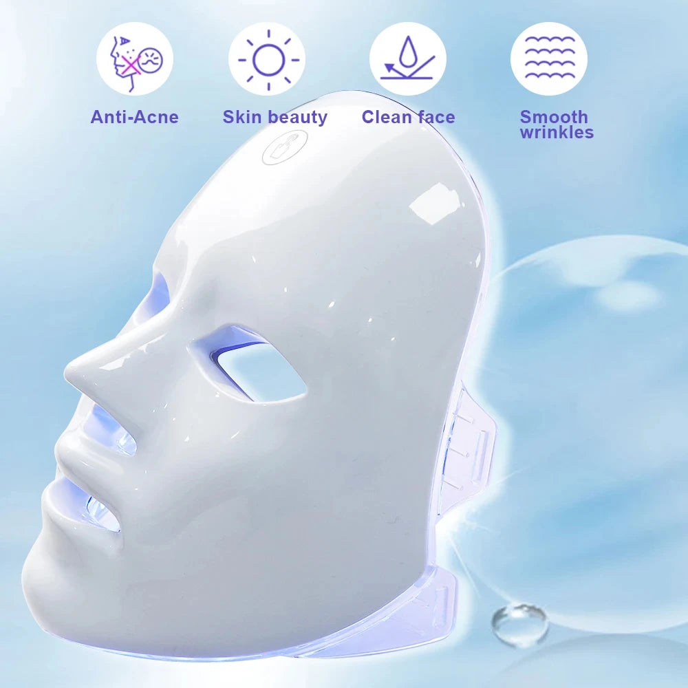 LED Facial Mask Therapy Face Skin Care Mask Anti Therapy Skin