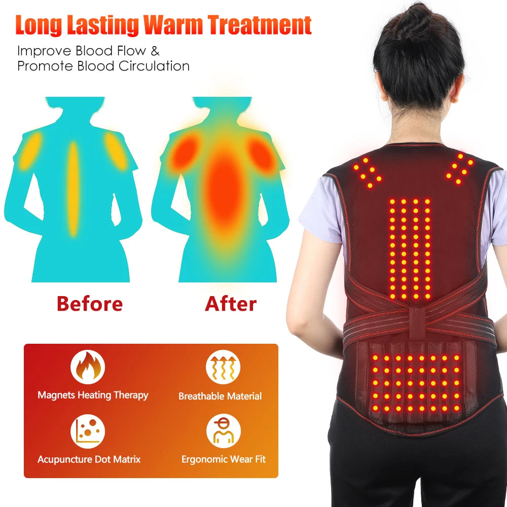 Magnet Heated Vest Magnetic Self-Heating Thermal Clothing