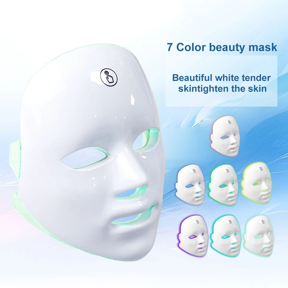 LED Facial Mask Therapy Face Skin Care Mask Anti Therapy Skin