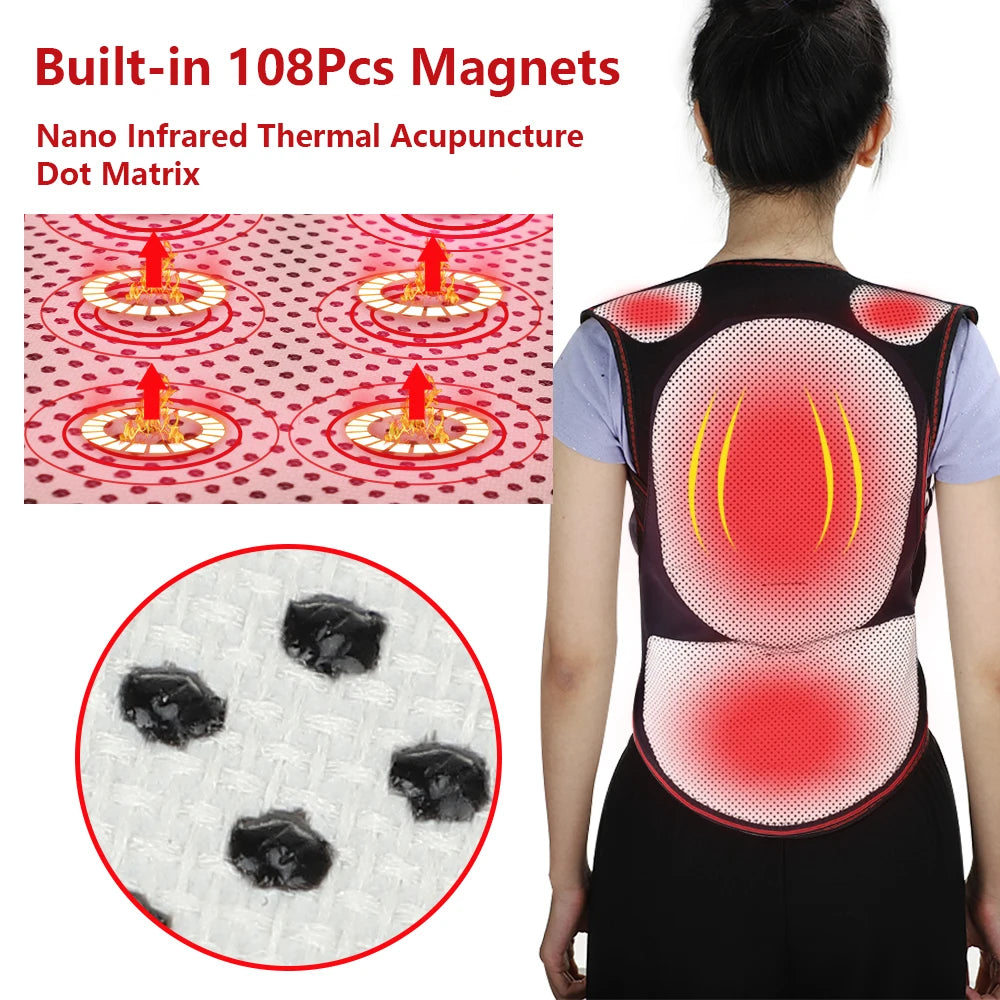 Magnet Heated Vest Magnetic Self-Heating Thermal Clothing