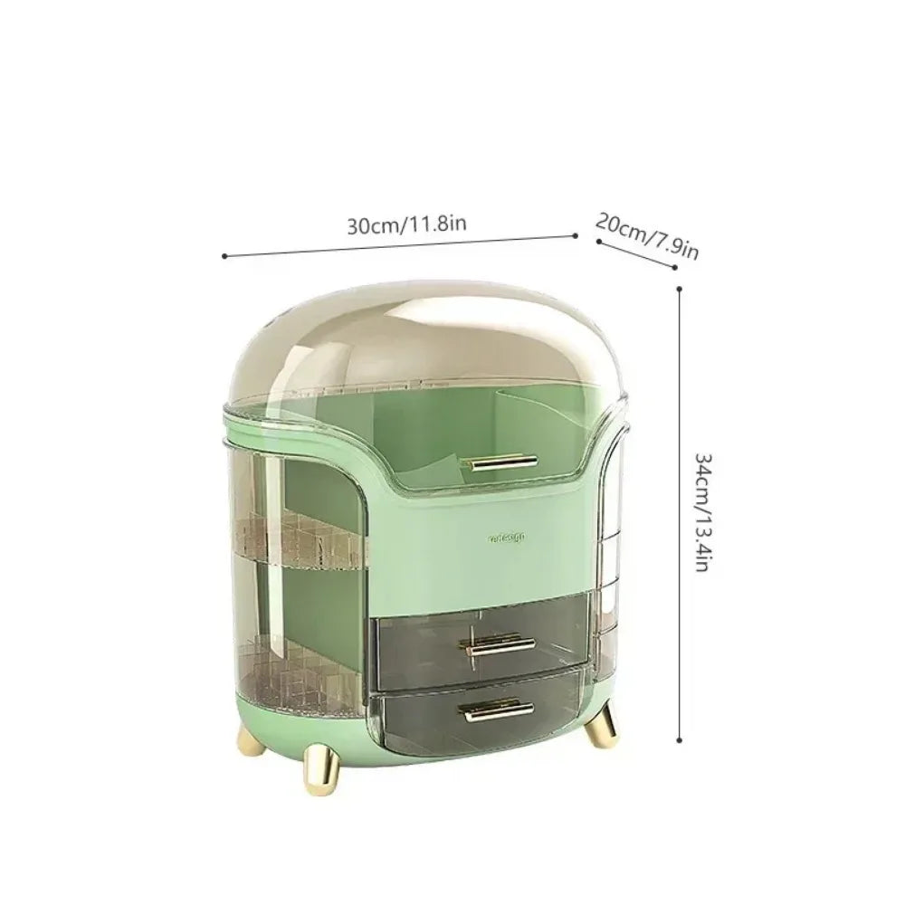 Desktop Makeup Organizer Transparent Jewelry Cosmetic Storage Box