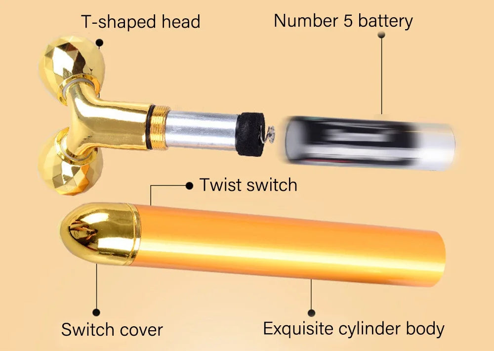 Electric Roller Beauty Bar Vibrating Facial Roller Massager Skin Care
