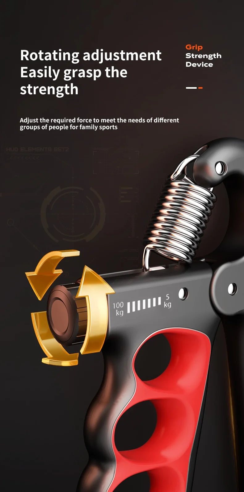 Grip Gym Wrist Expander Hand Strengthener Muscle Exercise