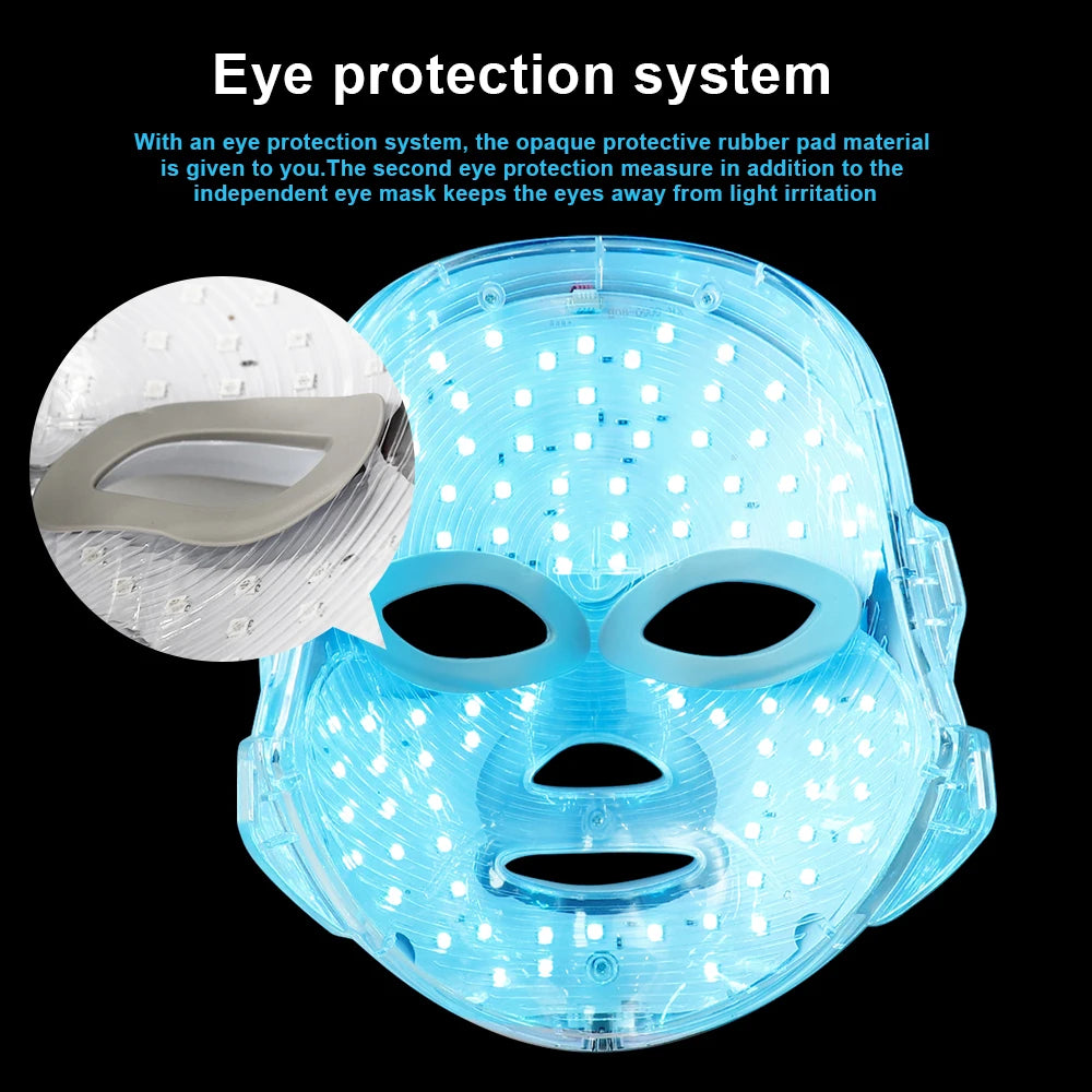 LED Facial Mask Therapy Face Skin Care Mask Anti Therapy Skin