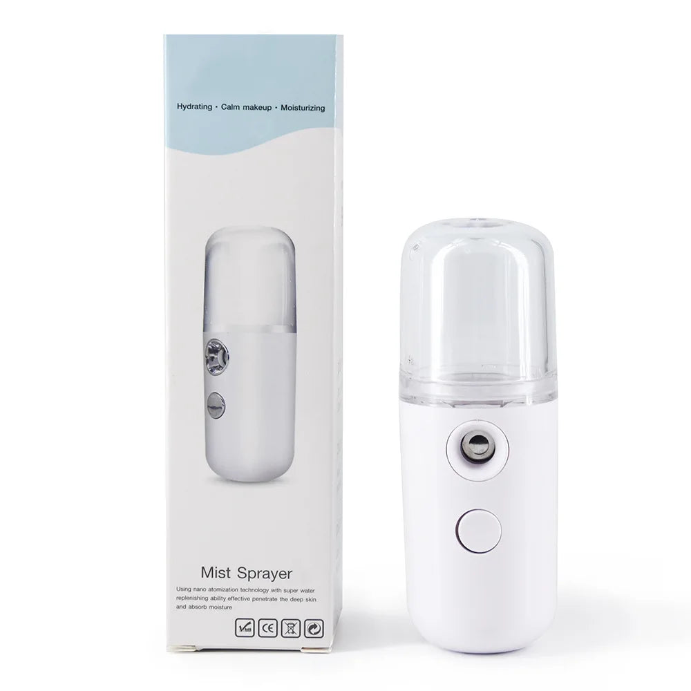 Facial Sprayer  Humidifier Rechargeable Nebulizer Face Steamer