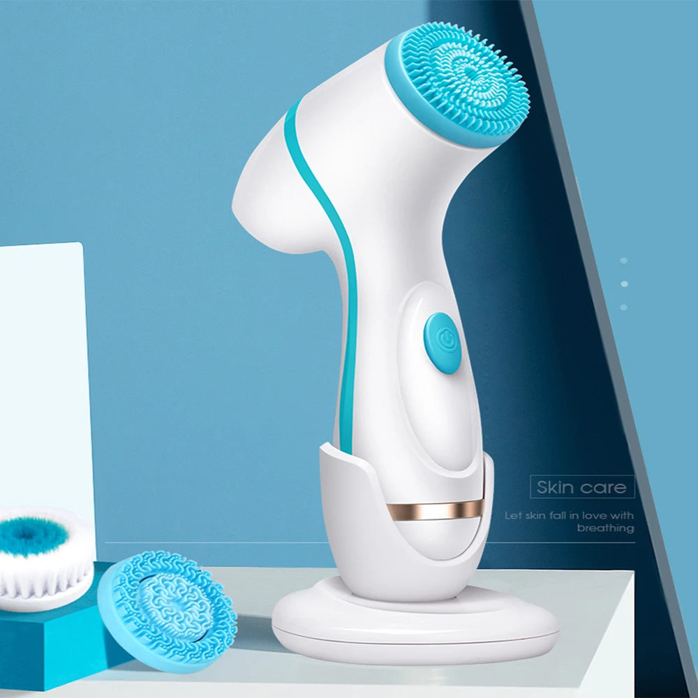 Facial Cleansing Brush Sonic Face Spin Brush Set Facial System