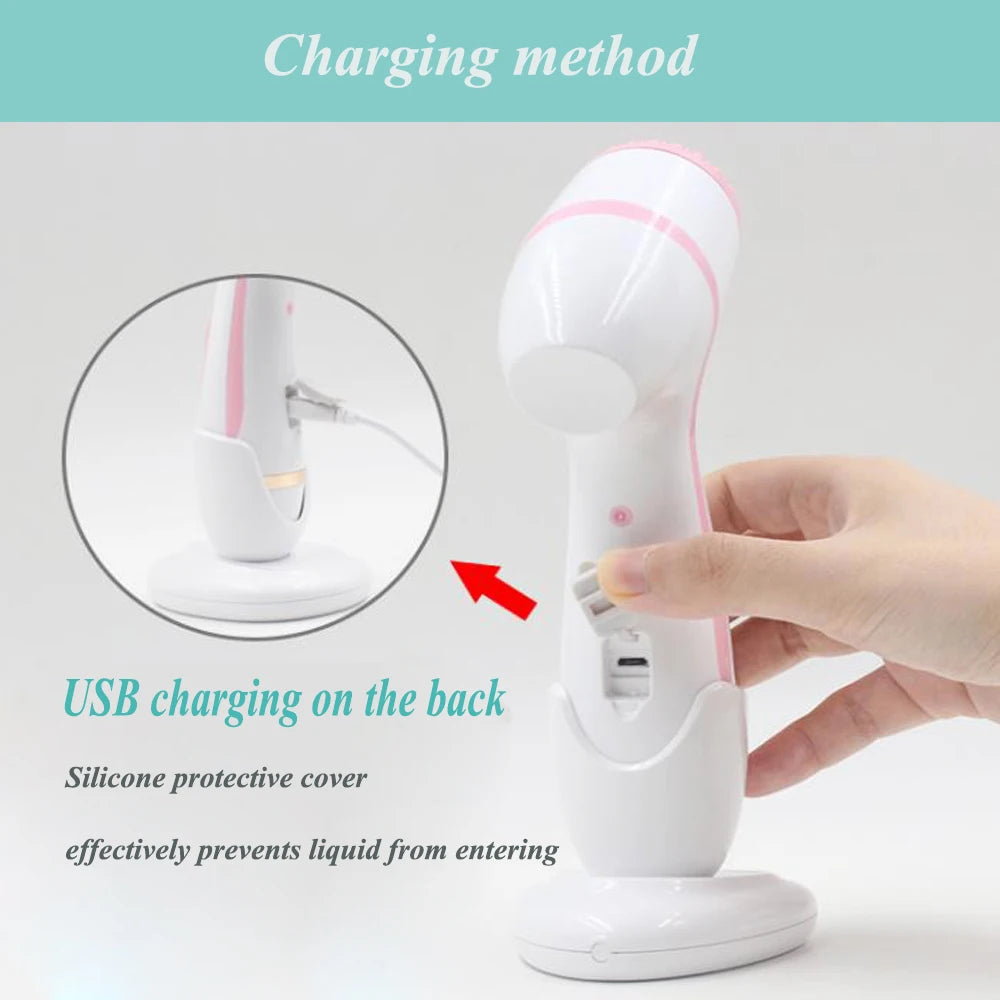 Facial Cleansing Brush Sonic Face Spin Brush Set Facial System