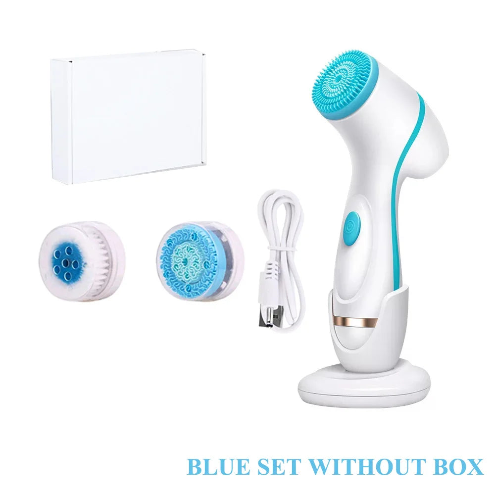 Facial Cleansing Brush Sonic Face Spin Brush Set Facial System