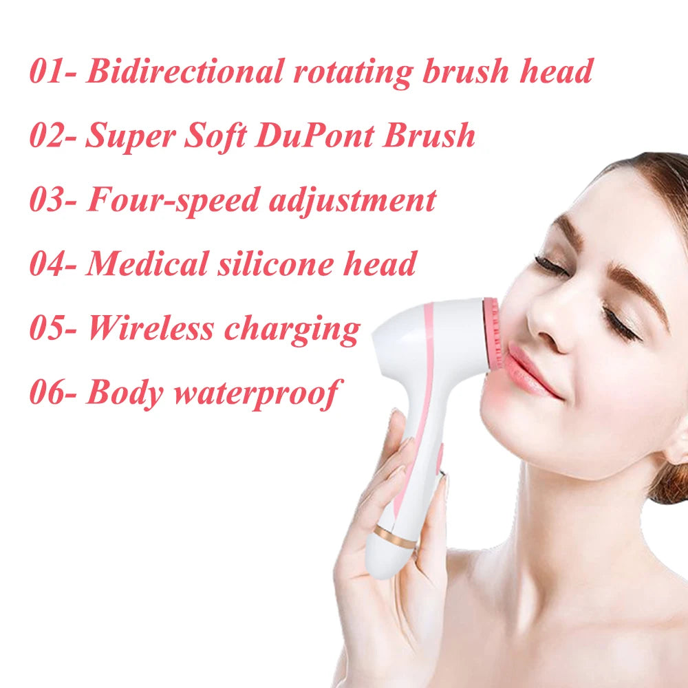Facial Cleansing Brush Sonic Face Spin Brush Set Facial System