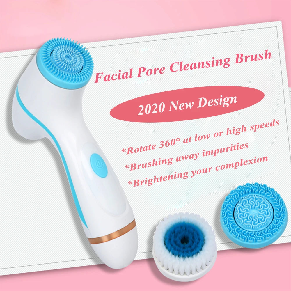 Facial Cleansing Brush Sonic Face Spin Brush Set Facial System