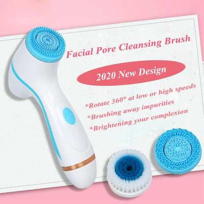 Facial Cleansing Brush Sonic Face Spin Brush Set Facial System