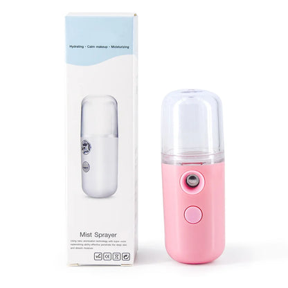 Facial Sprayer  Humidifier Rechargeable Nebulizer Face Steamer
