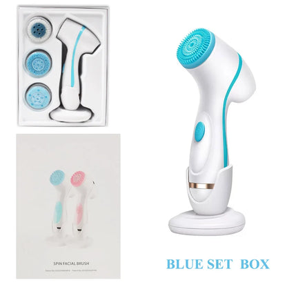 Facial Cleansing Brush Sonic Face Spin Brush Set Facial System