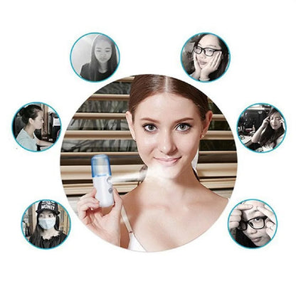 Facial Sprayer  Humidifier Rechargeable Nebulizer Face Steamer