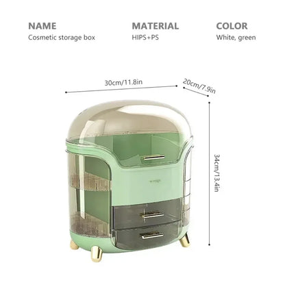 Desktop Makeup Organizer Transparent Jewelry Cosmetic Storage Box