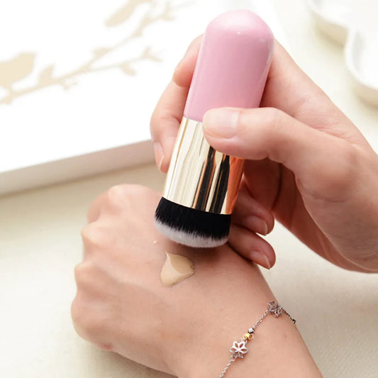 Chubby Pier Foundation Brush Flat Cream Makeup Brushes