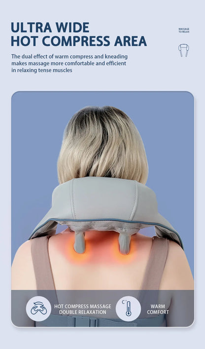 Portable Mini Relaxer Dredge Kneading Smart Electric Wrap Heated