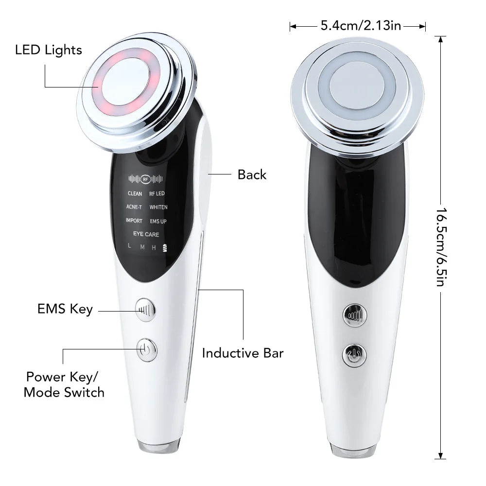 Face Lifting Device EMS Microcurrent Skin LED Facial Neck Massager