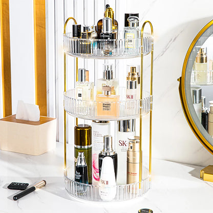 Luxury Makeup Organizer 360° Rotating Desktop Cosmetic Shelf