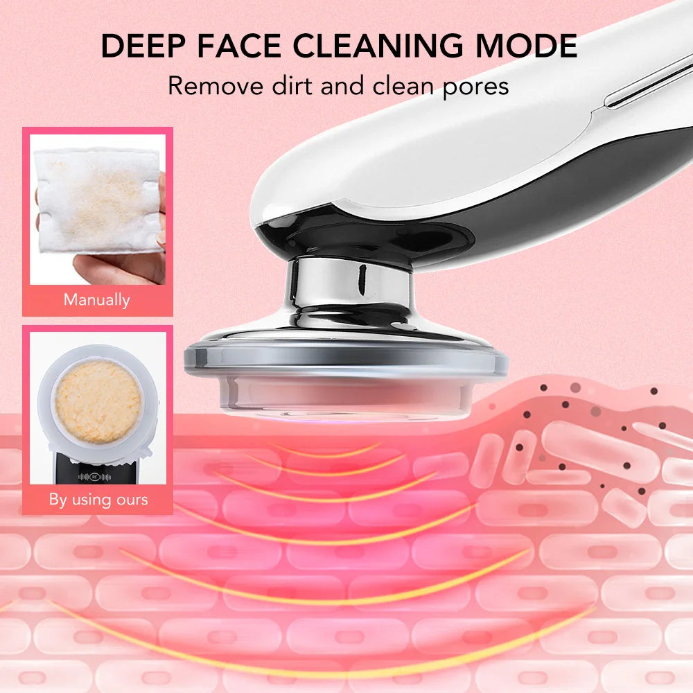 Face Lifting Device EMS Microcurrent Skin LED Facial Neck Massager