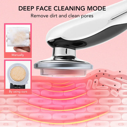 Face Lifting Device EMS Microcurrent Skin LED Facial Neck Massager