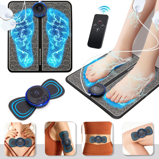 Elektrische EMS Voetmassager – Puls Spierontspanning en Pijnverlichting