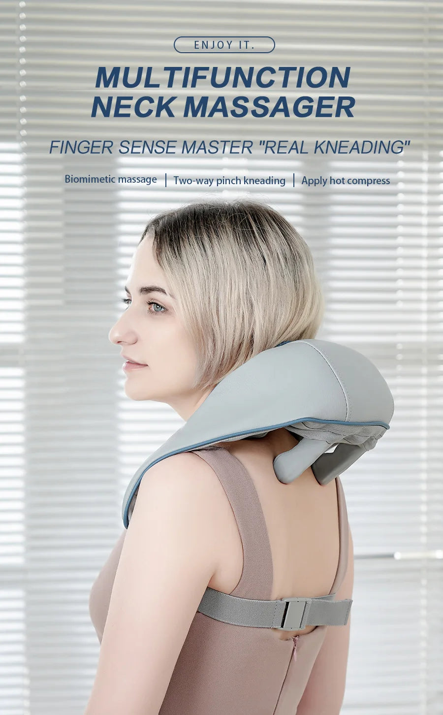 Portable Mini Relaxer Dredge Kneading Smart Electric Wrap Heated