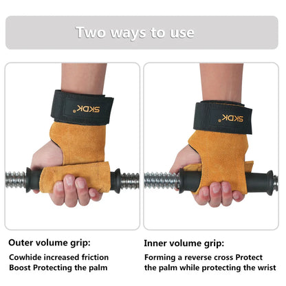 Gym For Men Women Cowhide Palm Guards Weightlifting Fitness