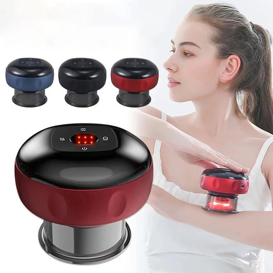 Body Scraping Massage Smart Electric Vacuum Cupping Heating