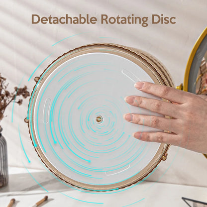 Luxury Makeup Organizer 360° Rotating Desktop Cosmetic Shelf