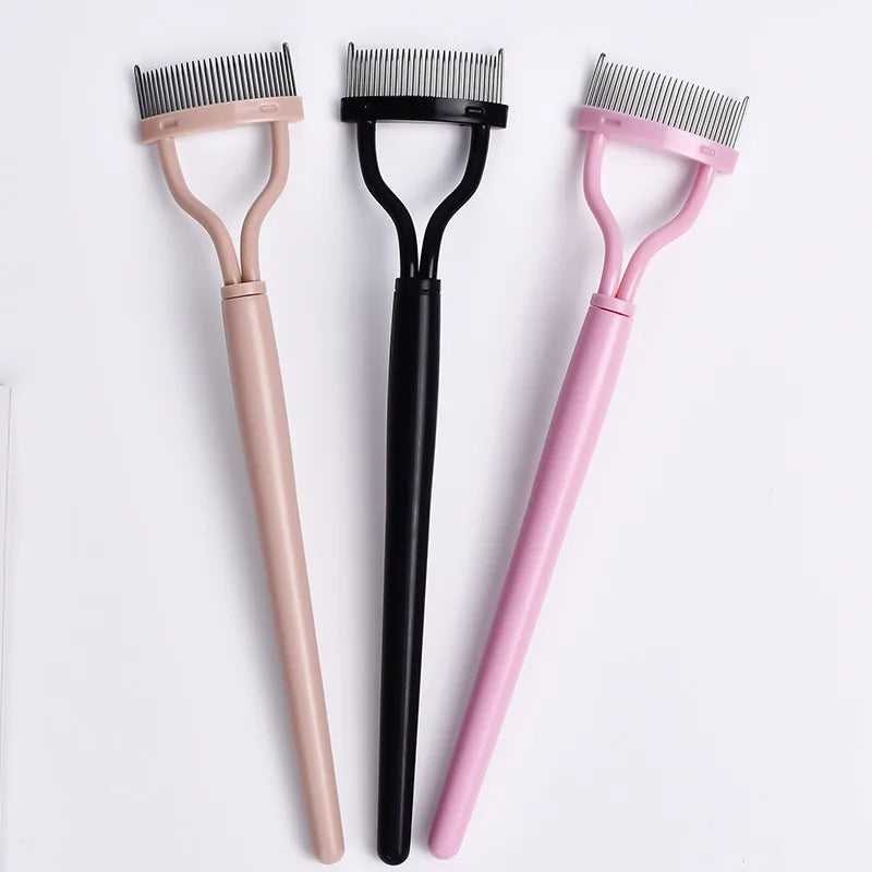 Eyelash Separator Metal Teeth Straight Eyelash Curler Beauty Makeup