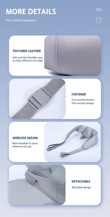 Portable Mini Relaxer Dredge Kneading Smart Electric Wrap Heated