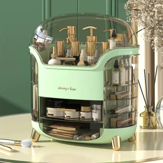 Desktop Makeup Organizer Transparent Jewelry Cosmetic Storage Box